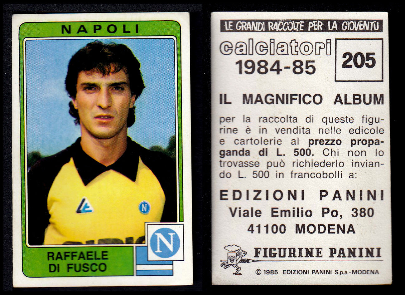 Figurine Panini - Calciatori 1984/85 - Mancolista NAPOLI