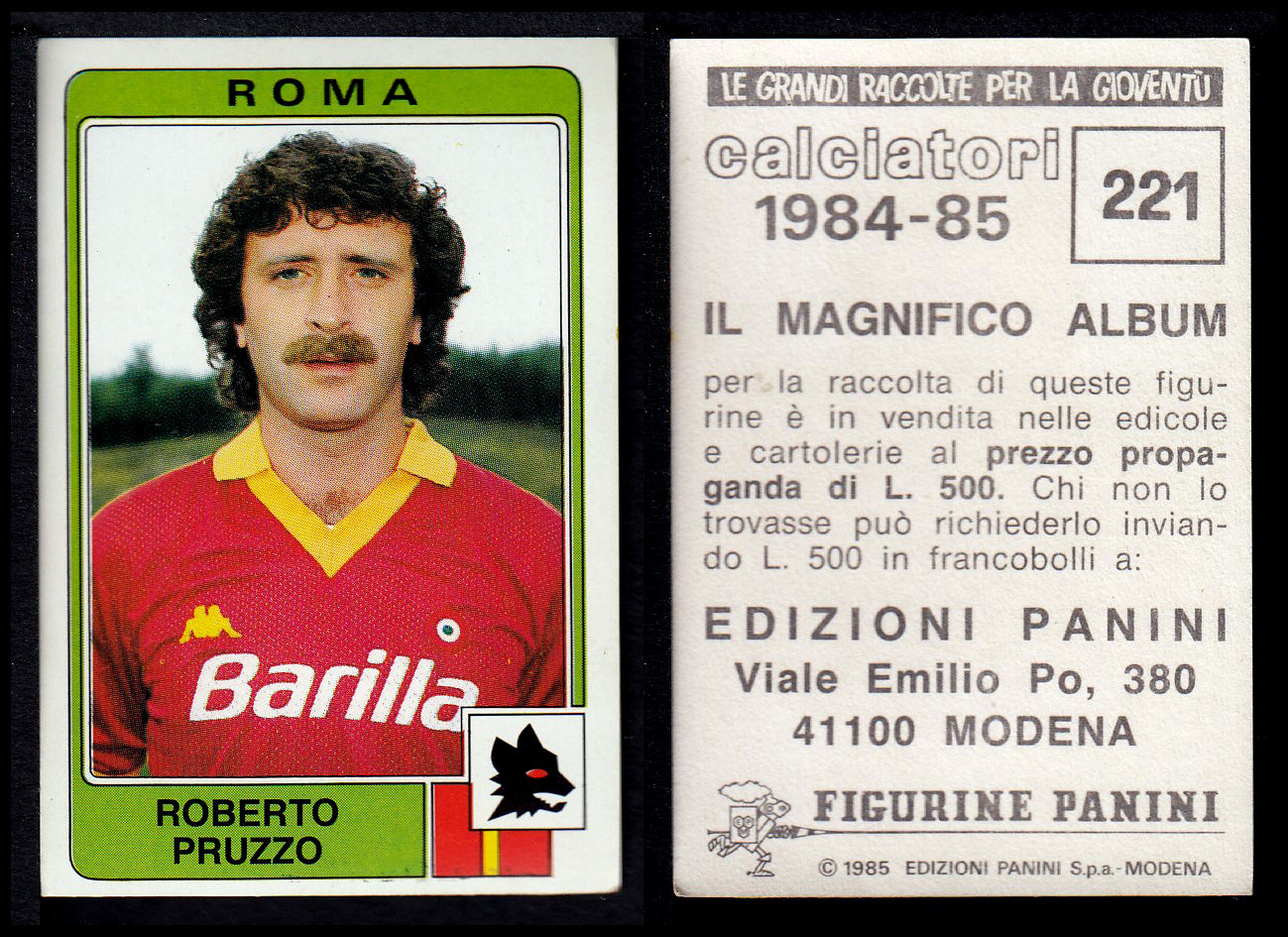 Figurine Panini - Calciatori 1984/85 - Mancolista ROMA
