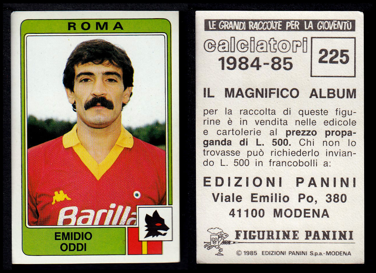 Figurine Panini - Calciatori 1984/85 - Mancolista ROMA