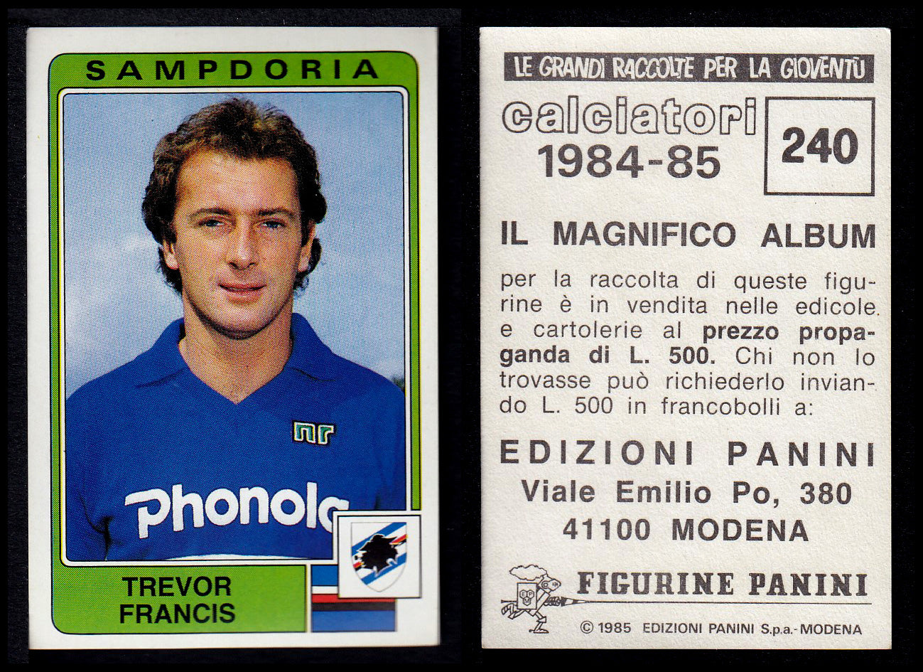 Figurine Panini - Calciatori 1984/85 - Mancolista SAMPDORIA