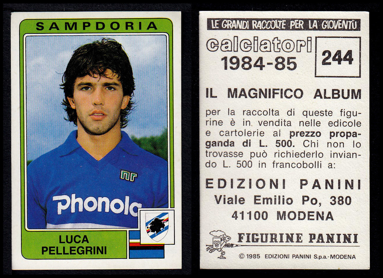 Figurine Panini - Calciatori 1984/85 - Mancolista SAMPDORIA