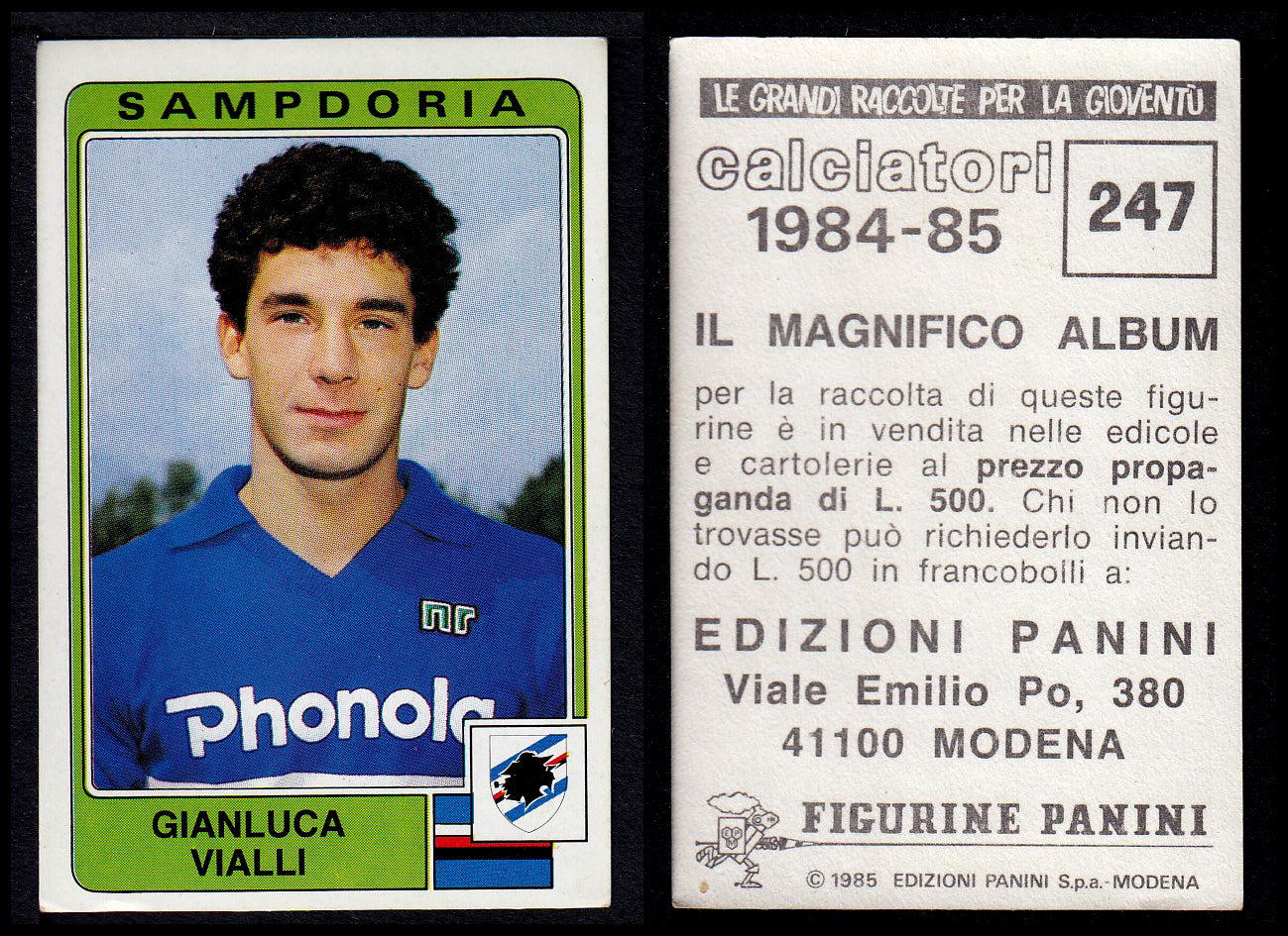 Figurine Panini - Calciatori 1984/85 - Mancolista SAMPDORIA