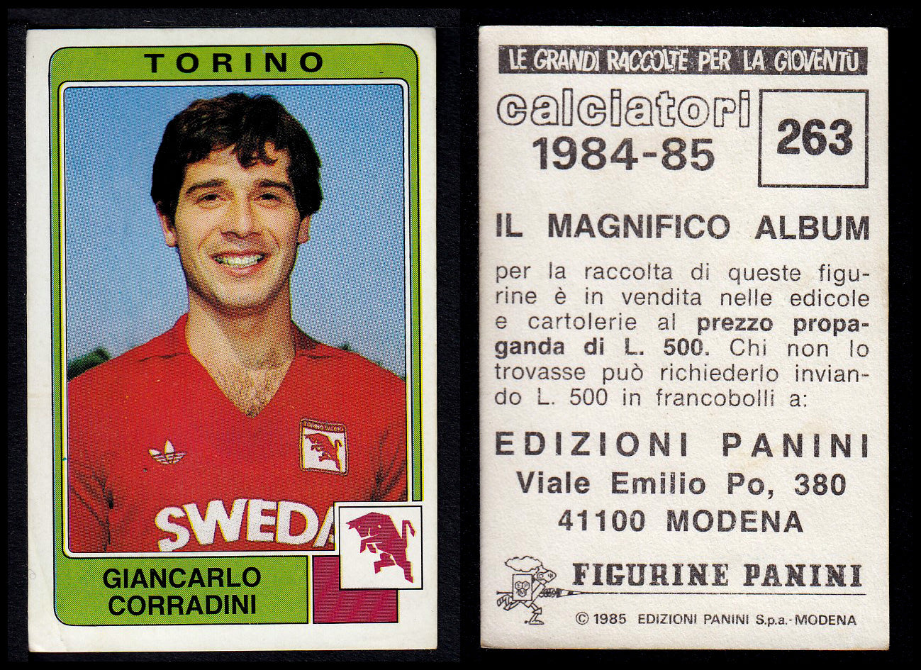 Figurine Panini - Calciatori 1984/85 - Mancolista TORINO