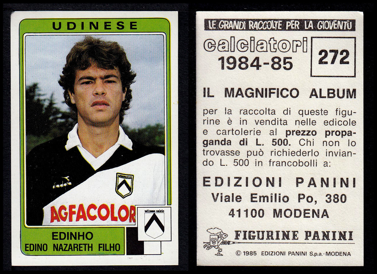 Figurine Panini - Calciatori 1984/85 - Mancolista UDINESE