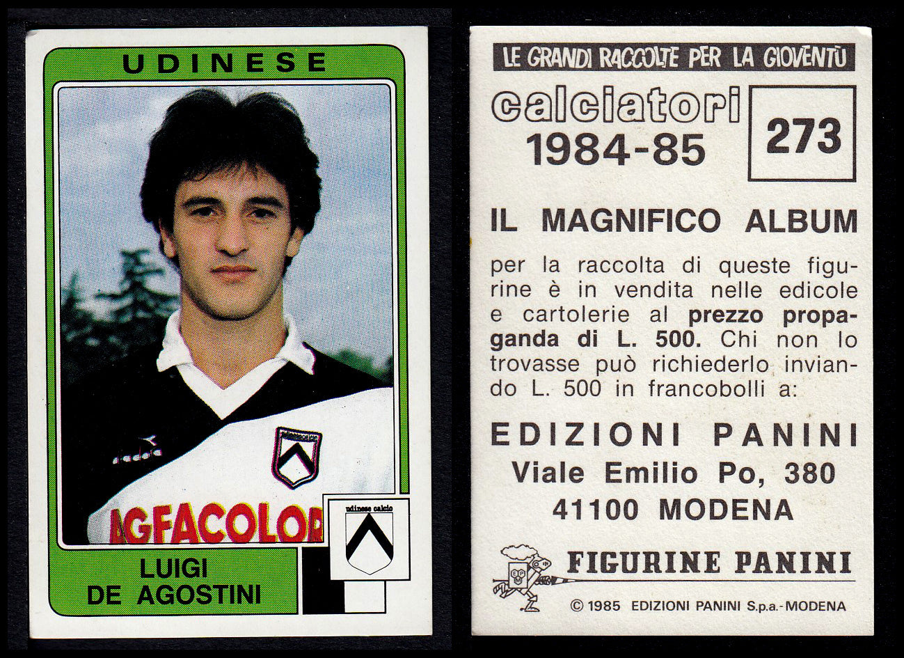 Figurine Panini - Calciatori 1984/85 - Mancolista UDINESE