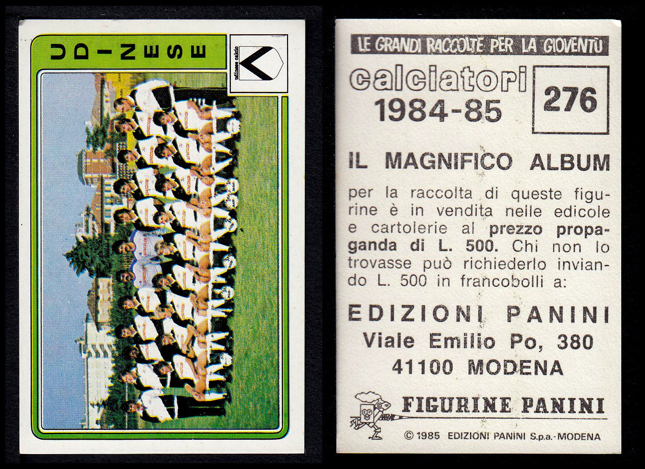 Figurine Panini - Calciatori 1984/85 - Mancolista UDINESE