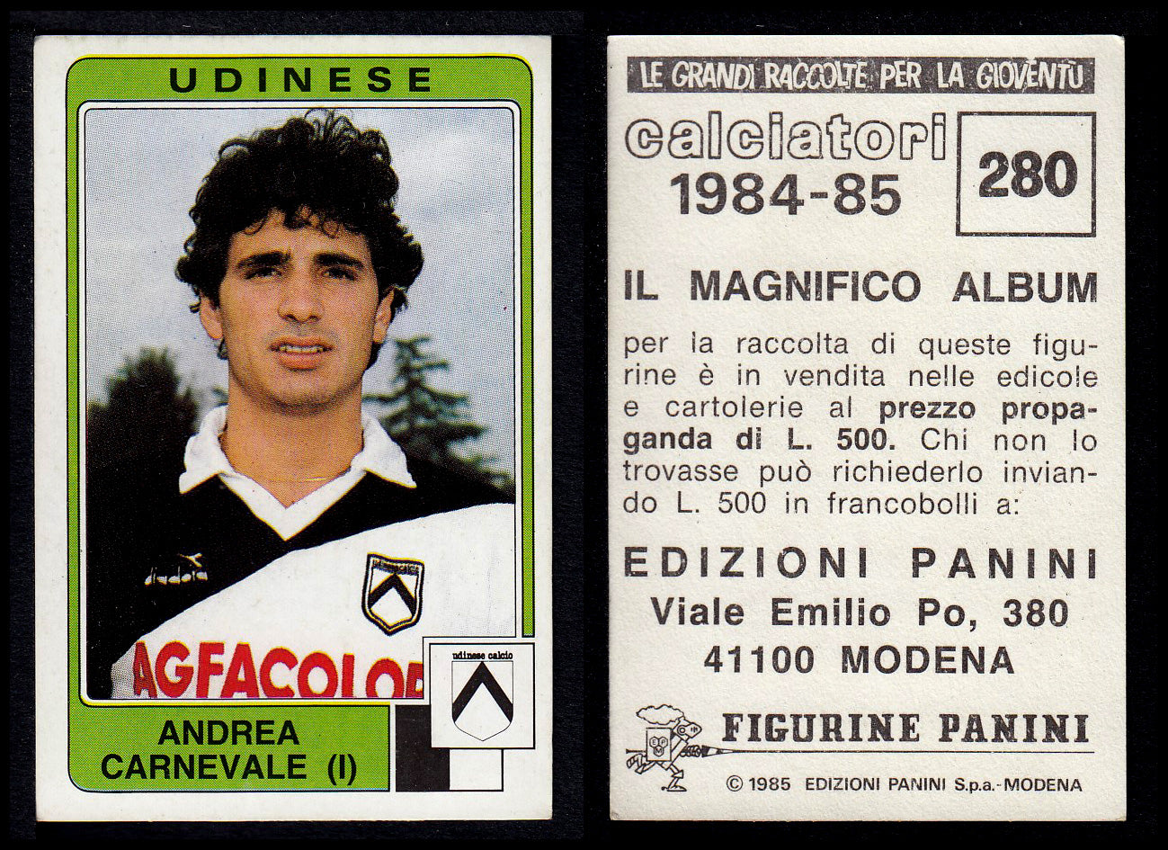 Figurine Panini - Calciatori 1984/85 - Mancolista UDINESE