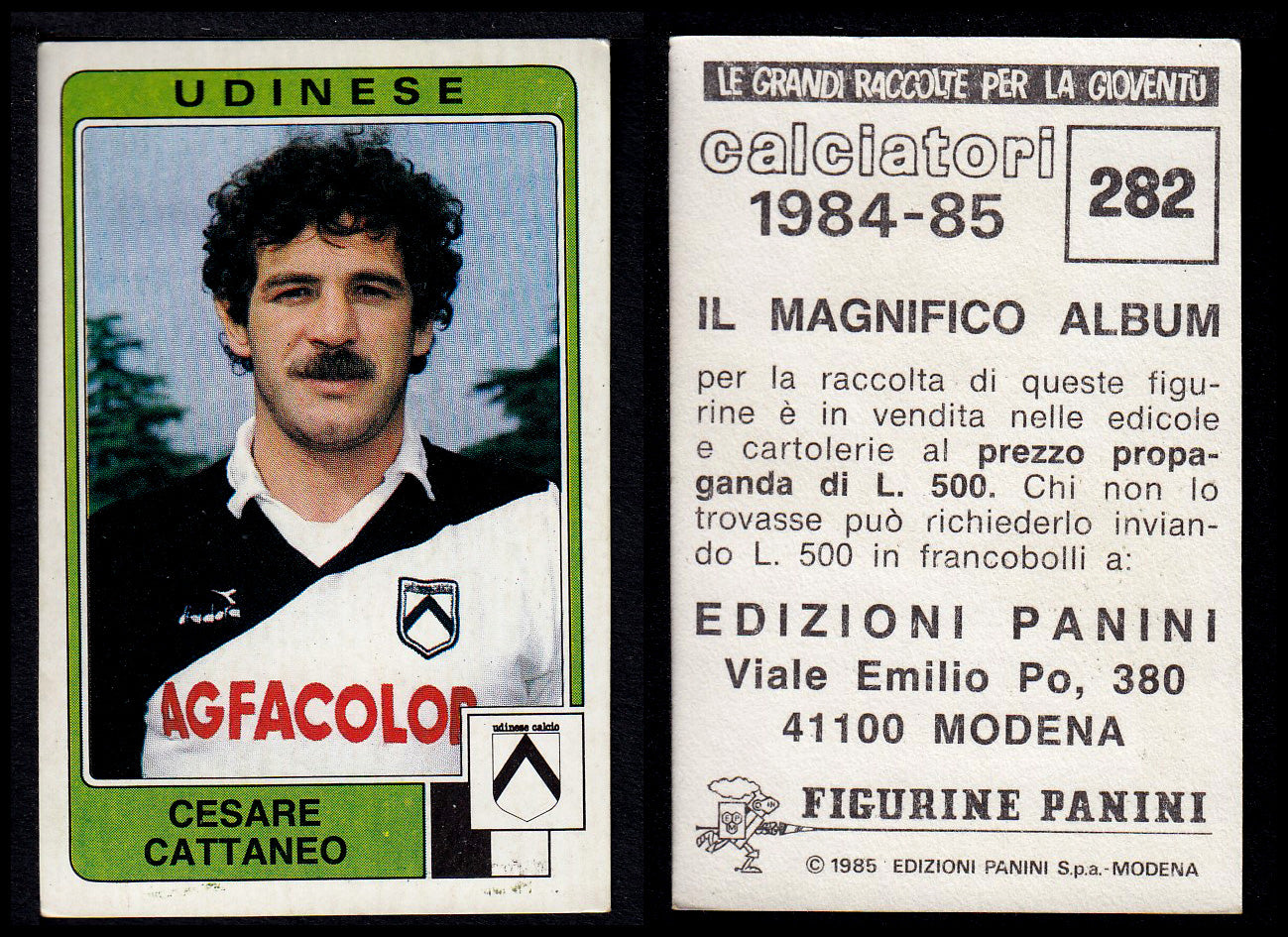 Figurine Panini - Calciatori 1984/85 - Mancolista UDINESE