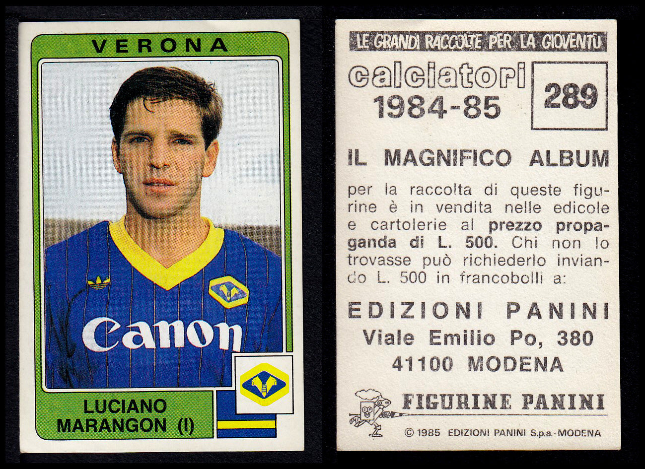 Figurine Panini - Calciatori 1984/85 - Mancolista VERONA