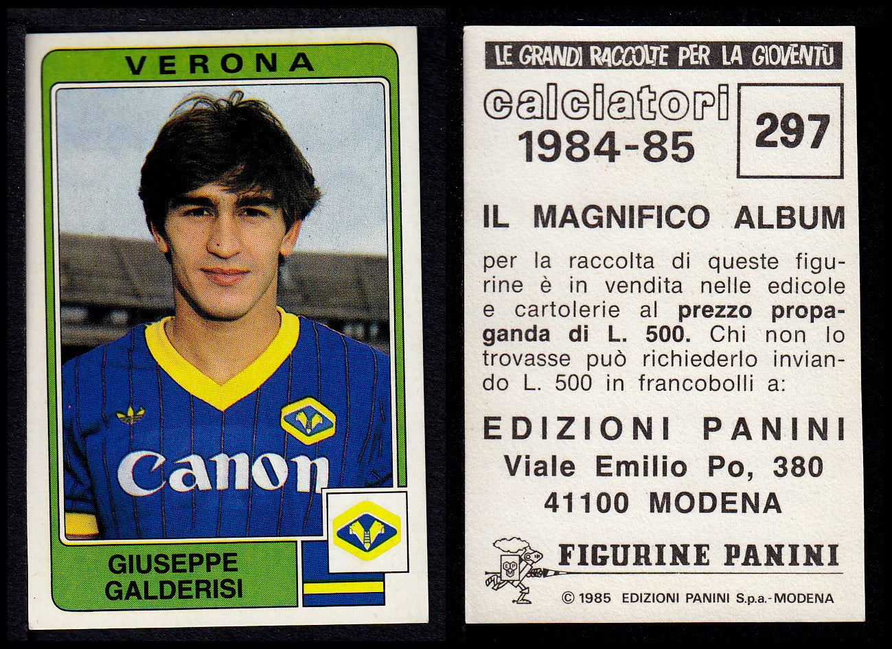 Figurine Panini - Calciatori 1984/85 - Mancolista VERONA