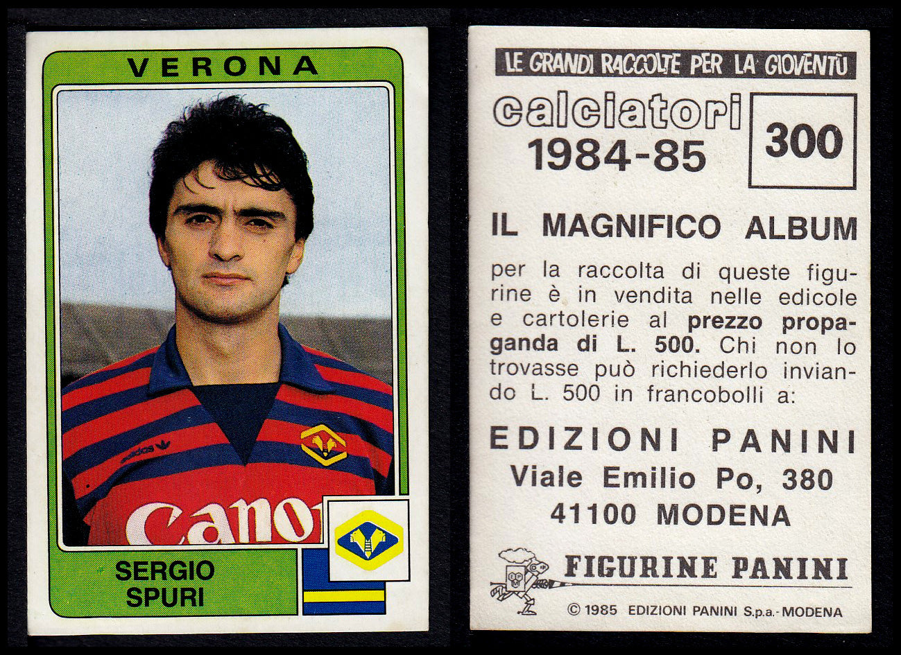 Figurine Panini - Calciatori 1984/85 - Mancolista VERONA