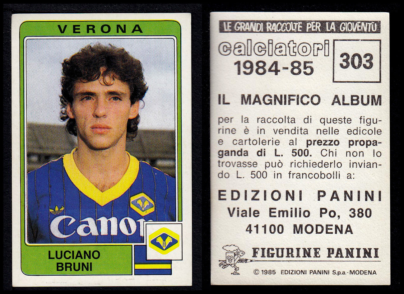 Figurine Panini - Calciatori 1984/85 - Mancolista VERONA