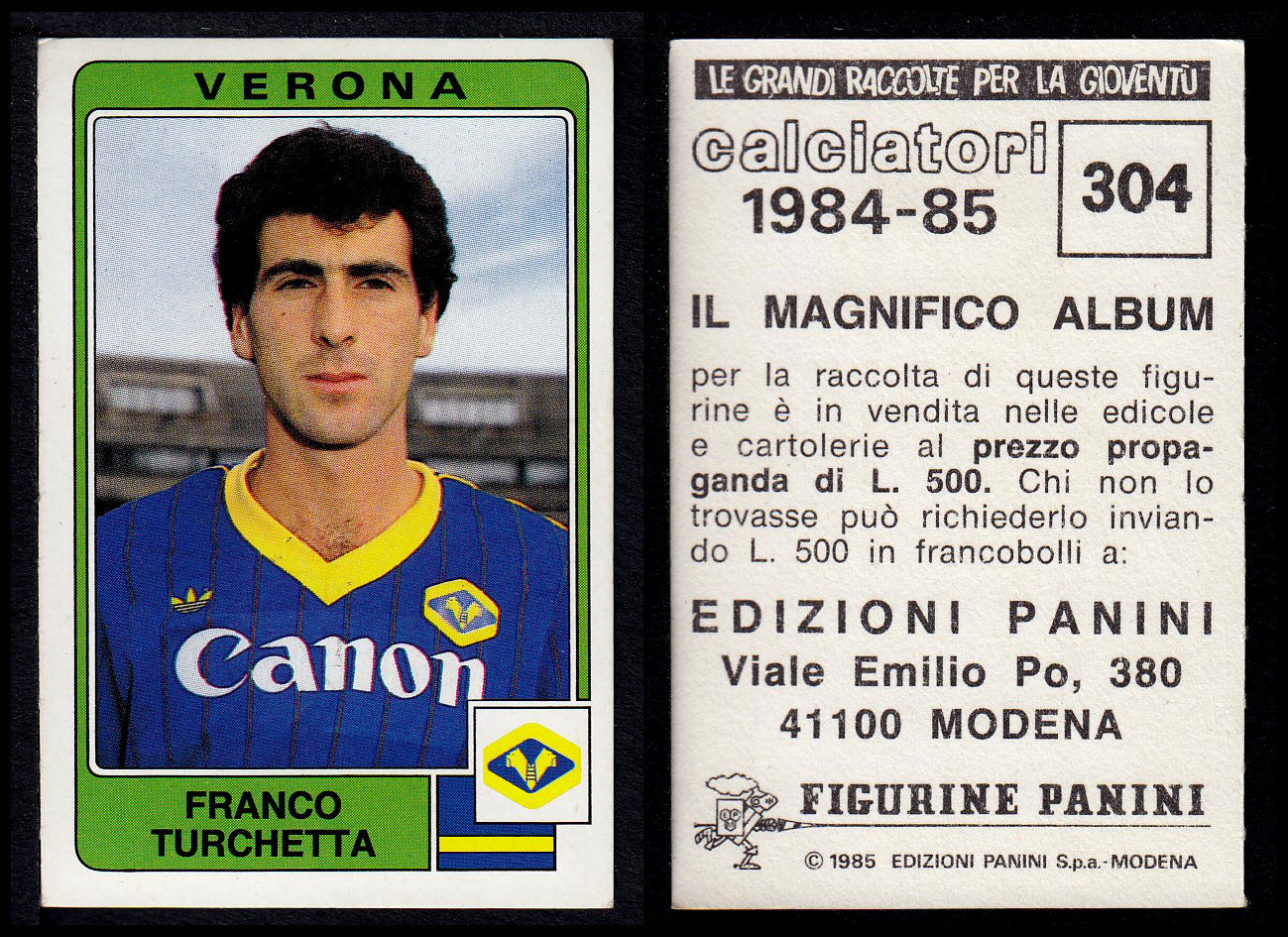Figurine Panini - Calciatori 1984/85 - Mancolista VERONA