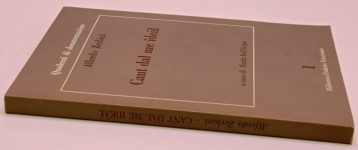 Cant dal me ideal - Alfredo Zerbini - Biblioteca Umberto Balestrazzi - ZFS298