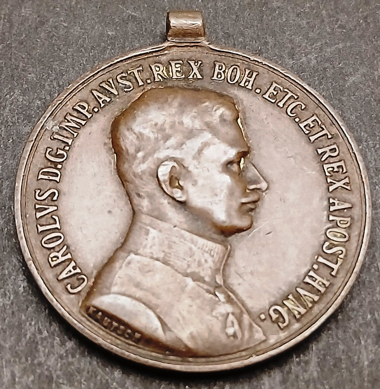 CB- Medaglia Carolus D.G. Imperatore Austria Rex - Imprimatur - GTTS242