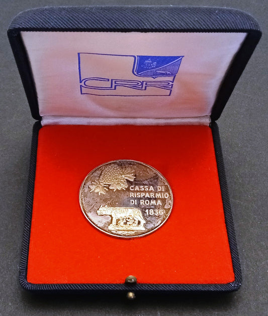 CB- Medaglia Cassa Risparmio Roma 1836 Palazzina Sciarra 1980 - argento- GTTS262