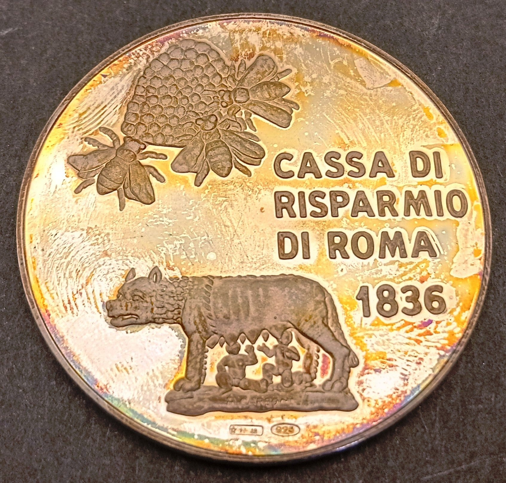 CB- Medaglia Cassa Risparmio Roma 1836 Palazzina Sciarra 1980 - argento- GTTS262