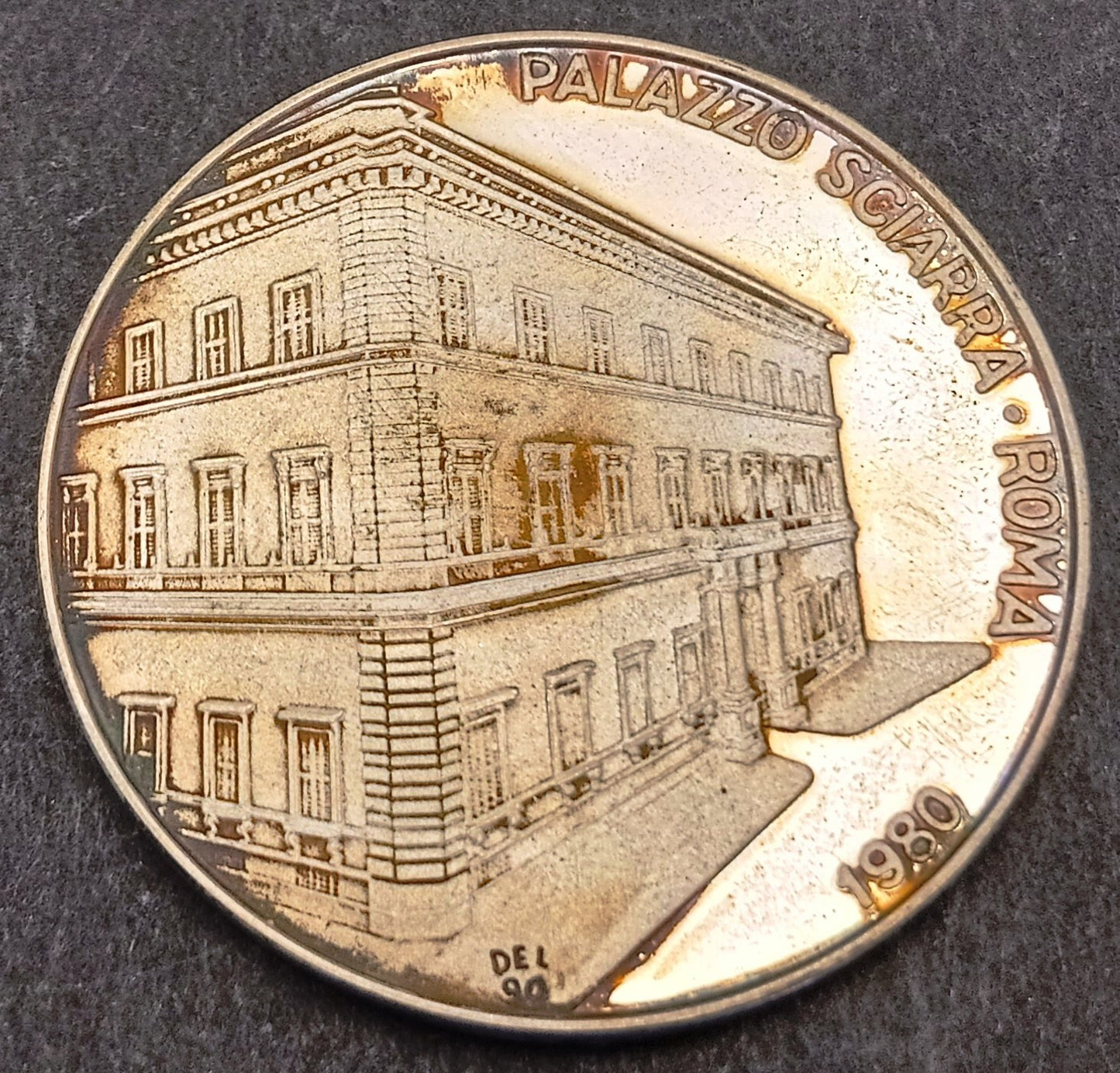 CB- Medaglia Cassa Risparmio Roma 1836 Palazzina Sciarra 1980 - argento- GTTS262