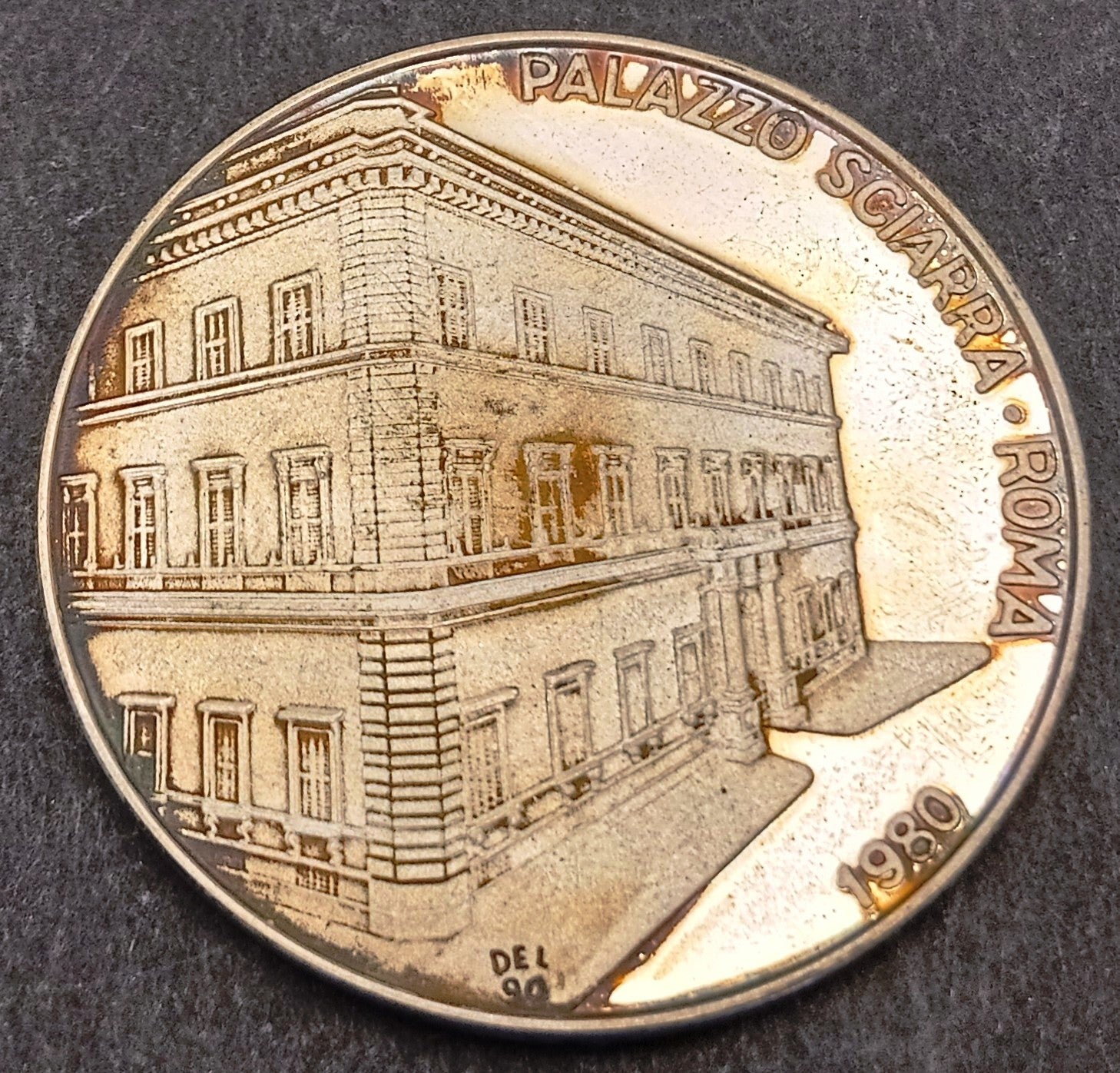 CB- Medaglia Cassa Risparmio Roma 1836 Palazzina Sciarra 1980 - argento- GTTS262