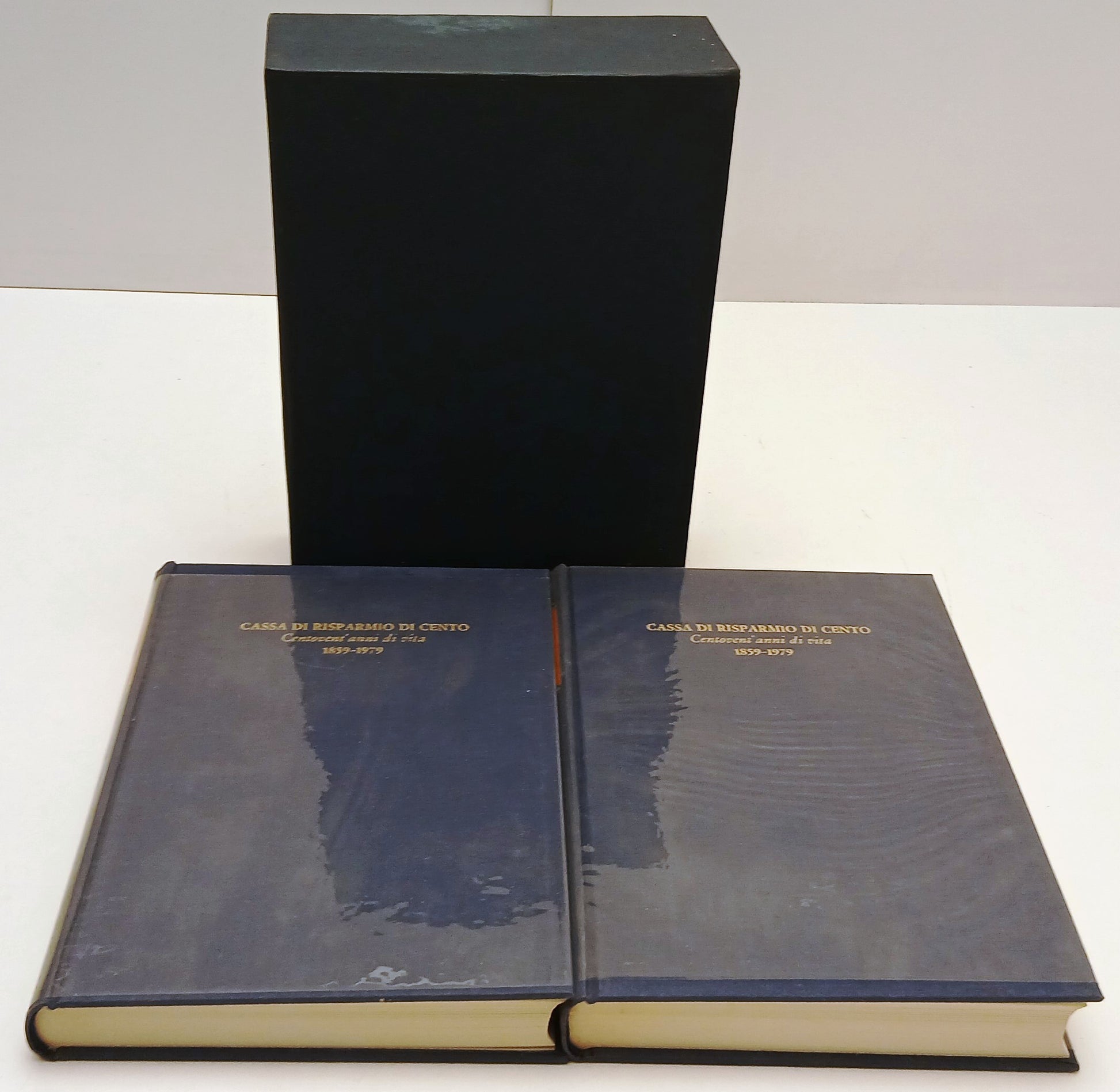 Cassa Risparmio Cento Centovent'anni vita 1859-1979 2 volumi - Cecchelli - YFS81