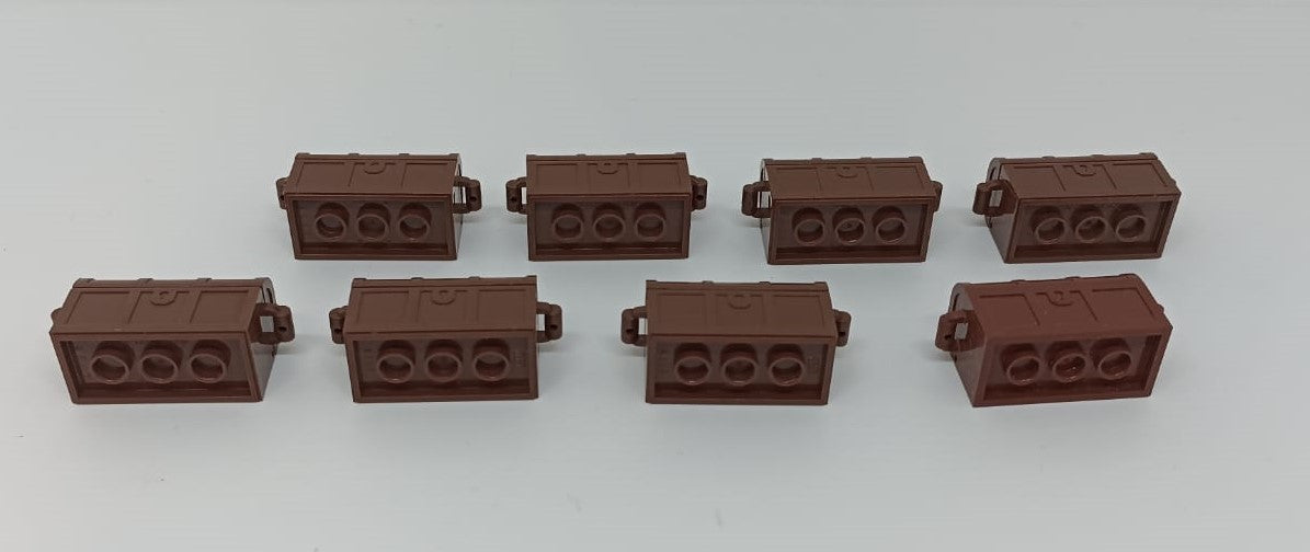 GG- LEGO ORIGINALI - CASSA TESORO PIRATI LOTTO 8 PZ. 45 MONETE 1 LINGOTTO - LGG4