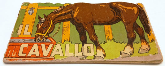 Animali Domestici Cavallo- Ambrosi Romanelli- Tirrenia- 1a ed.- sagomato-RVSa991