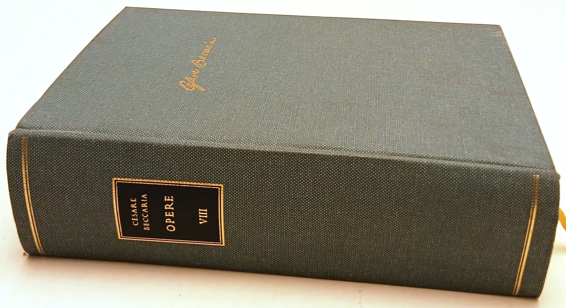 Opere volume VII Atti di Governo - Cesare Beccaria - Medio Banca- 1993-  ZFS220