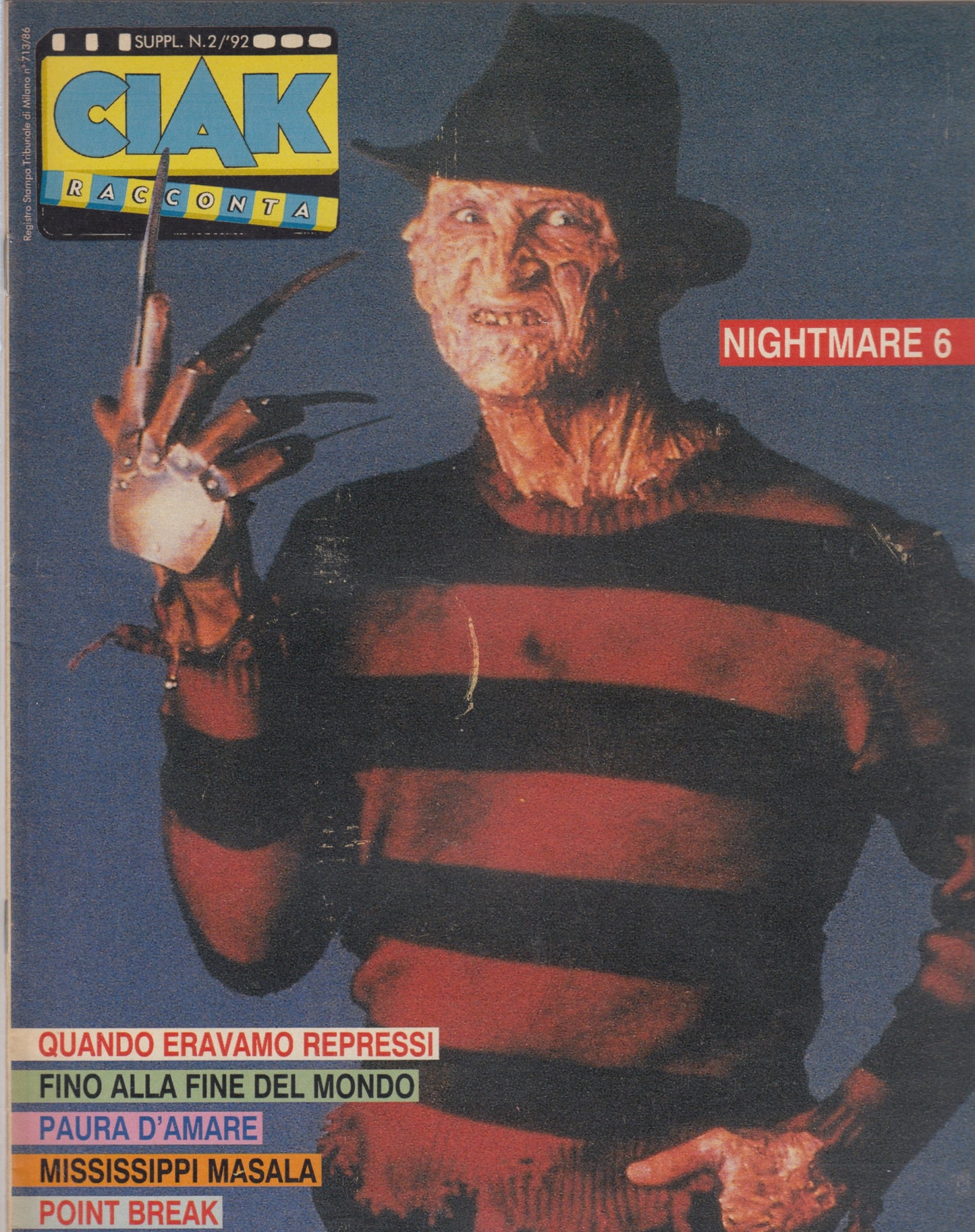 Ciak Racconta supplemento alla rivista Film - 1992/1994 - Scegli il numero - V26