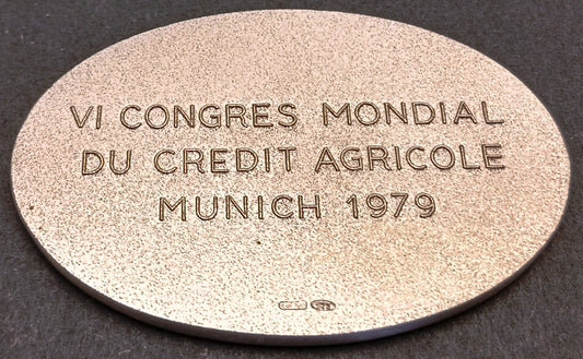 CB- Medaglia VI Congres Mondial du Credit Agricole Munich 1979- argento- GTTS253