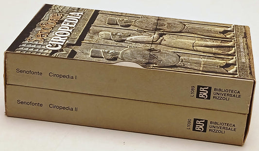 Ciropedia 2 volumi- Senofonte- Rizzoli Classici Bur- 1a ed.- greco a fronte- XFS