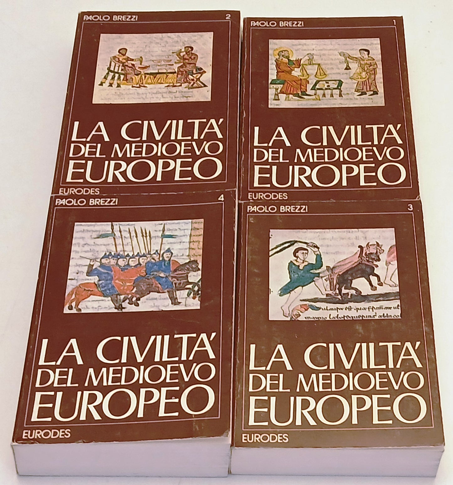 La civilta' del Medioevo Europeo 4 volumi- Paolo Brezzi- Eurodes- 1a ed.- ZFS95