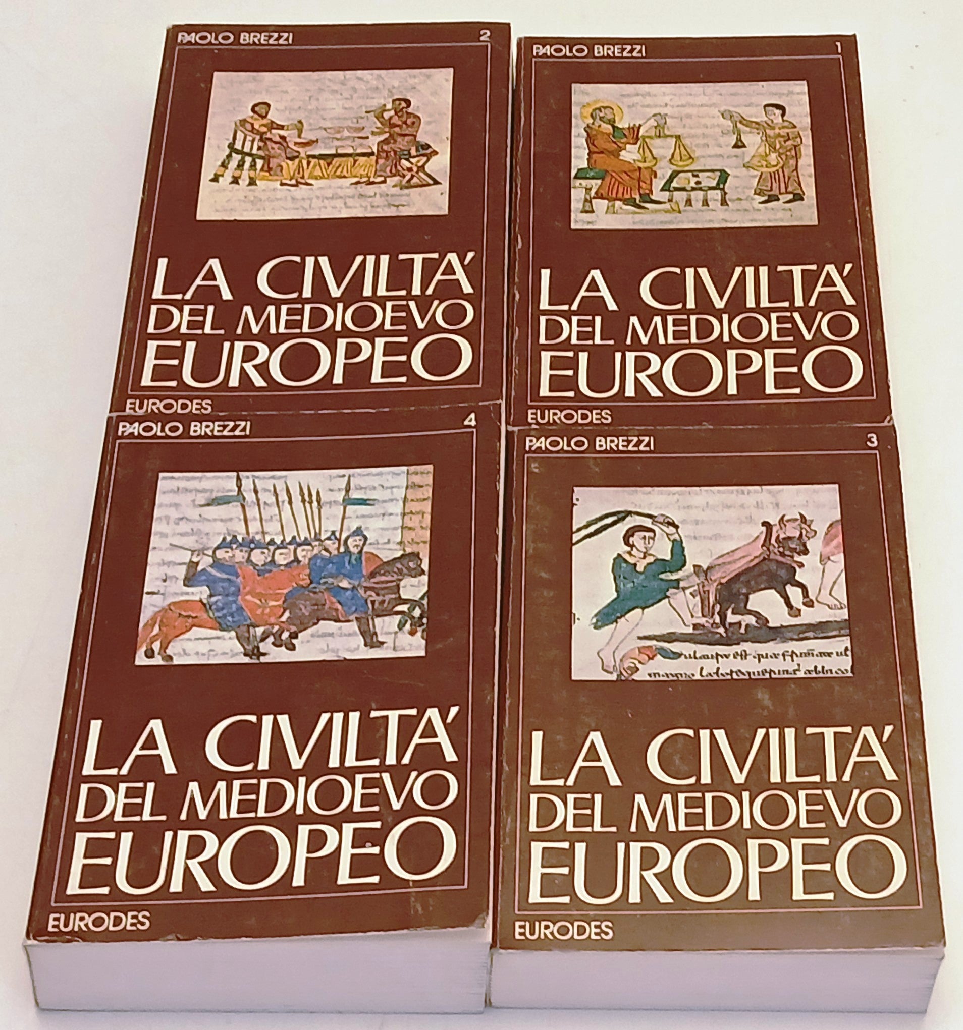 La civilta' del Medioevo Europeo 4 volumi- Paolo Brezzi- Eurodes- 1a ed.- ZFS95