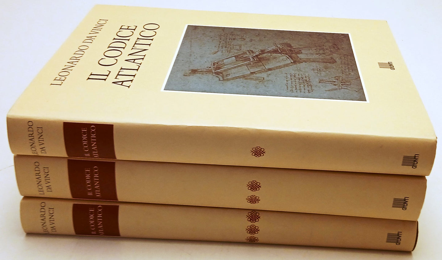 Il Codice Atlantico 3 tomi volumi I/XII- Leonardo Da Vinci- Giunti- 2000- BLCP11