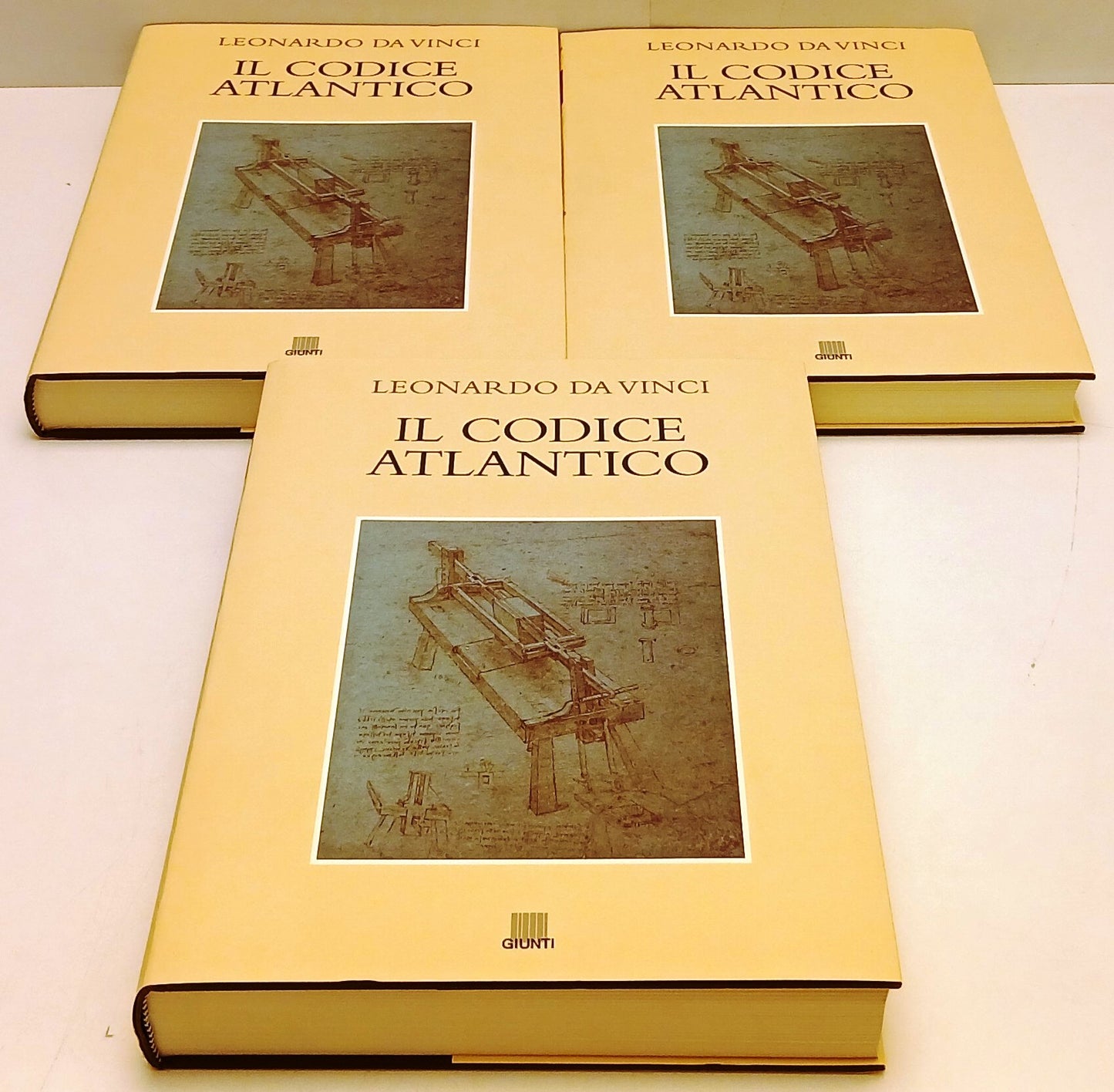 Il Codice Atlantico 3 tomi volumi I/XII- Leonardo Da Vinci- Giunti- 2000- BLCP11