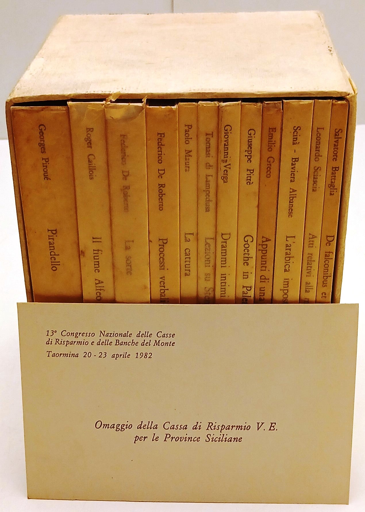 Cofanetto 12 volumi- Sciascia Verga - Omaggio Cassa Risparmio Sicilia- Sellerio- XFS