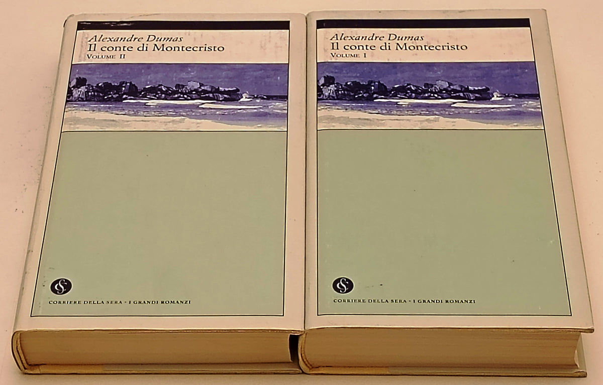 Il Conte di Montecristo 2 volumi- Dumas- Corriere I Grandi Romanzi 27/28- ZFS295