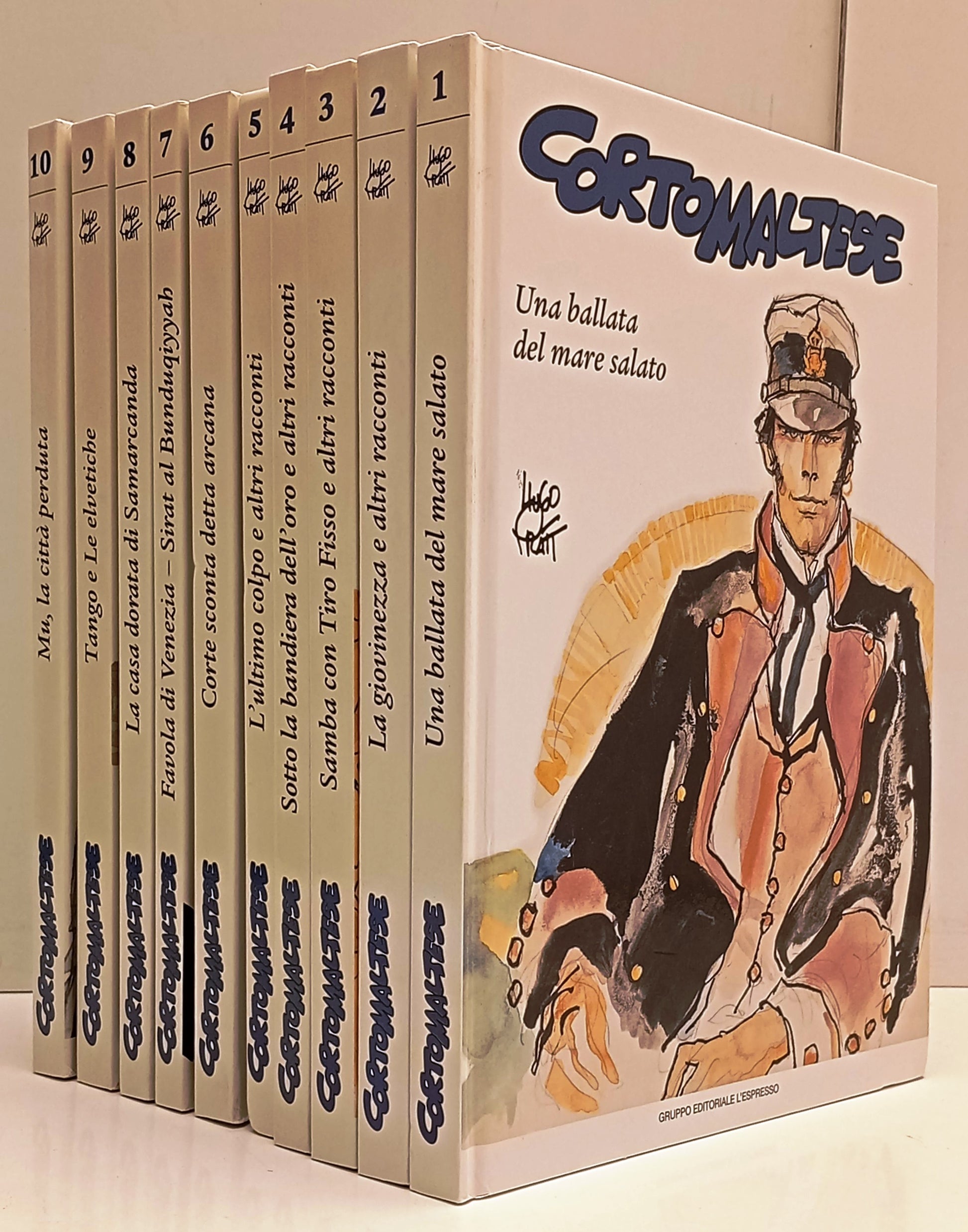 Corto Maltese volumi 1/10 collezione completa - Hugo Pratt - L'Espresso - H26 