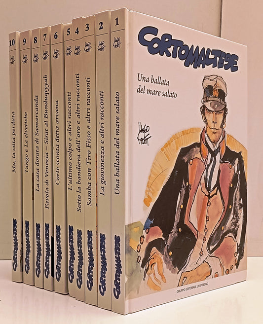 Corto Maltese volumi 1/10 collezione completa - Hugo Pratt - L'Espresso - H26 