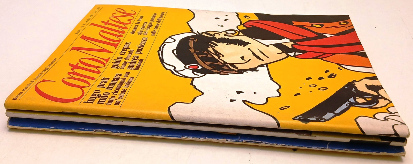 Corto Maltese Anno I 1/3 annata completa 1983 - Pratt Manara - Milano Libri- D26