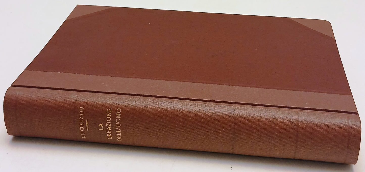 La creazione dell'uomo tempi dell'umanita'- Enrico Du Cleuziou- Sonzogno- ZFS275