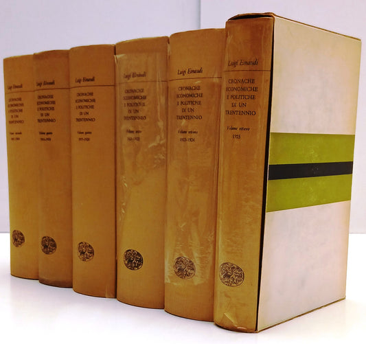 Cronache economiche e politiche di un trentennio 7 volumi - Luigi Einaudi 
