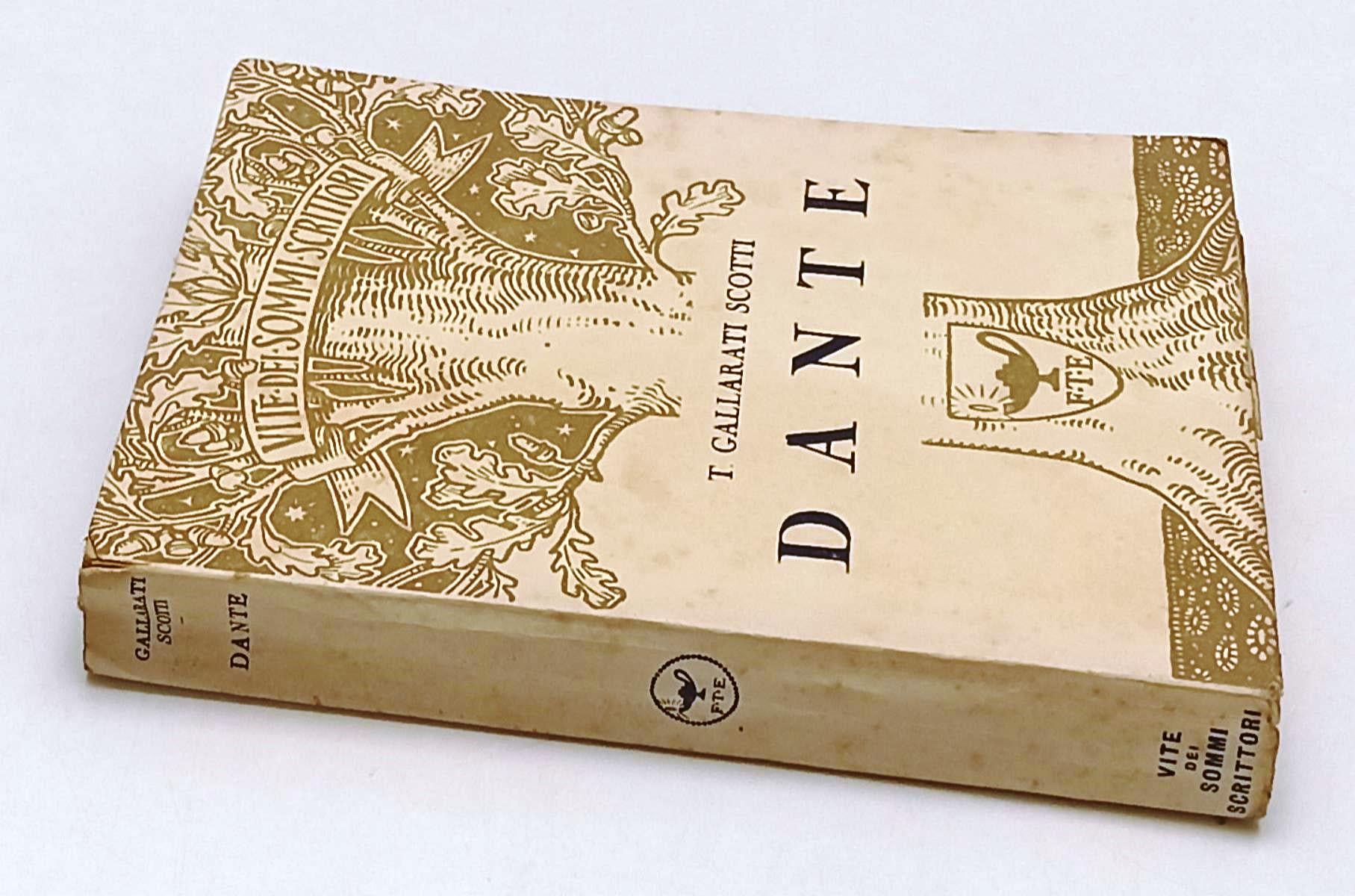 LS- DANTE- GALLARATI SCOTTI- F.LLI TREVES- VITE SOMMI SCRITTORI-- 1939- B-XFS210