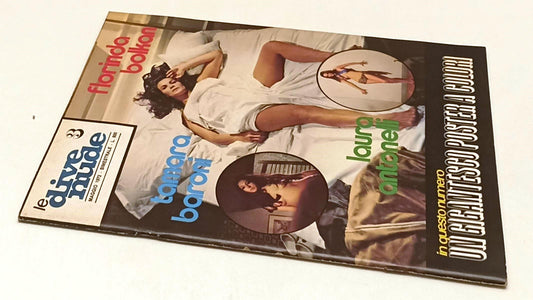 LX- DIVE NUDE 3 LUGLIO 1972 FLORINDA BOLKAN CON POSTER GIGANTESCO - RVSa454