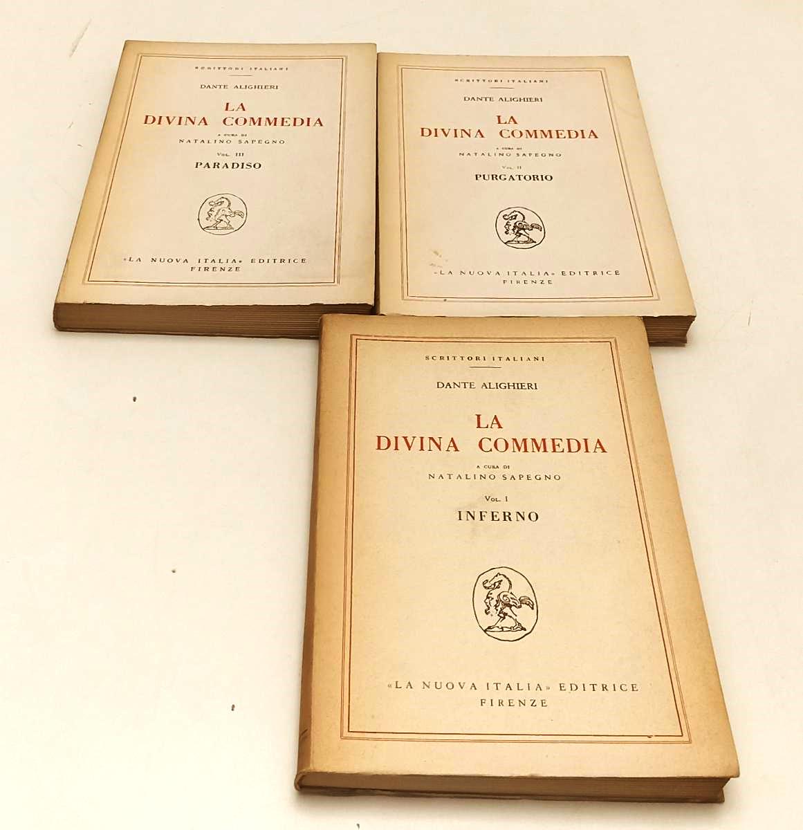 LN- LA DIVINA COMMEDIA 3 VOLUMI - DANTE ALIGHIERI - LA NUOVA ITALIA - B - XFS210