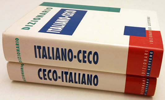 LZ- DIZIONARIO CECO-ITALIANO 2 VOLUMI -- LE LETTERE - I DIZIONARI --- CS- YFS661