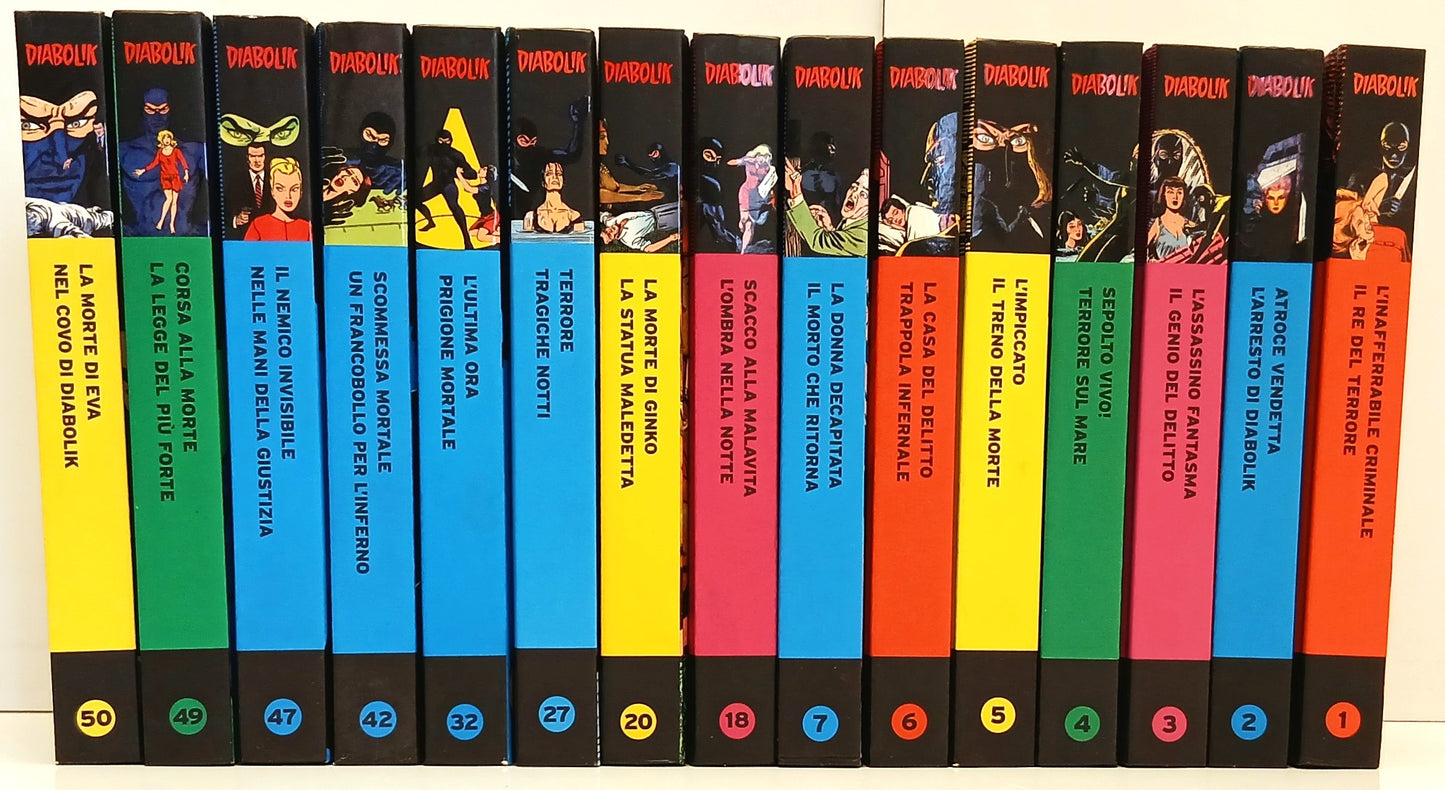 Diabolik Le origini del mito lotto 15 volumi - Gazzetta dello Sport - D26