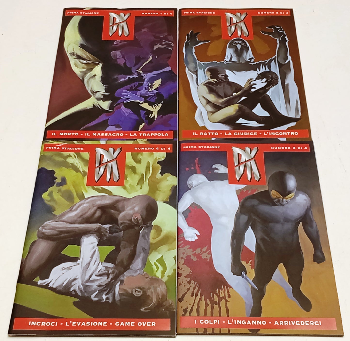 Diabolik DK 1/4 prima stagione miniserie completa - Giussani - Astorina - H26