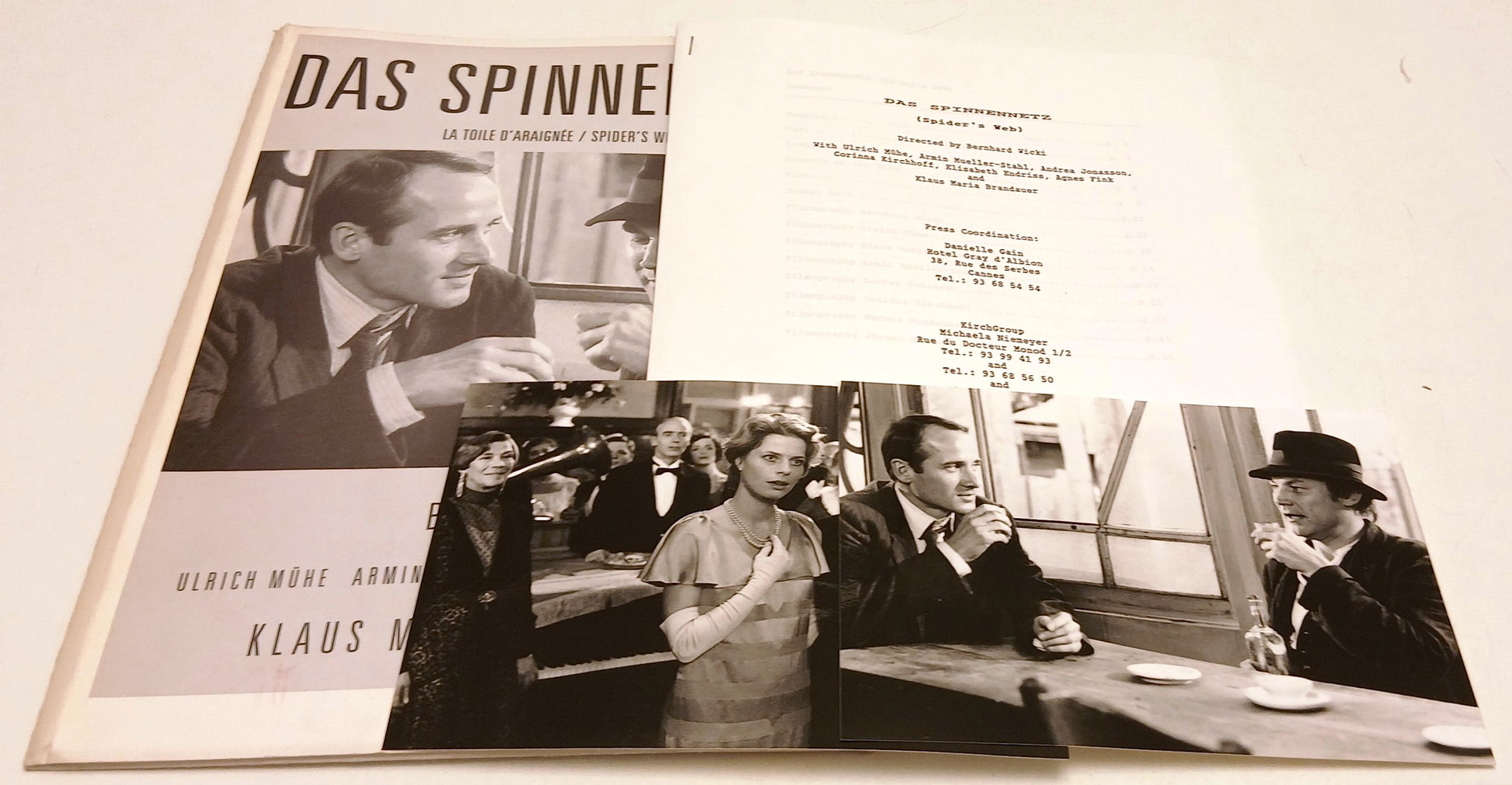 Cartella stampa film Das Spinnennetz Spider's Web - Bernhard Wicky - RVSa861