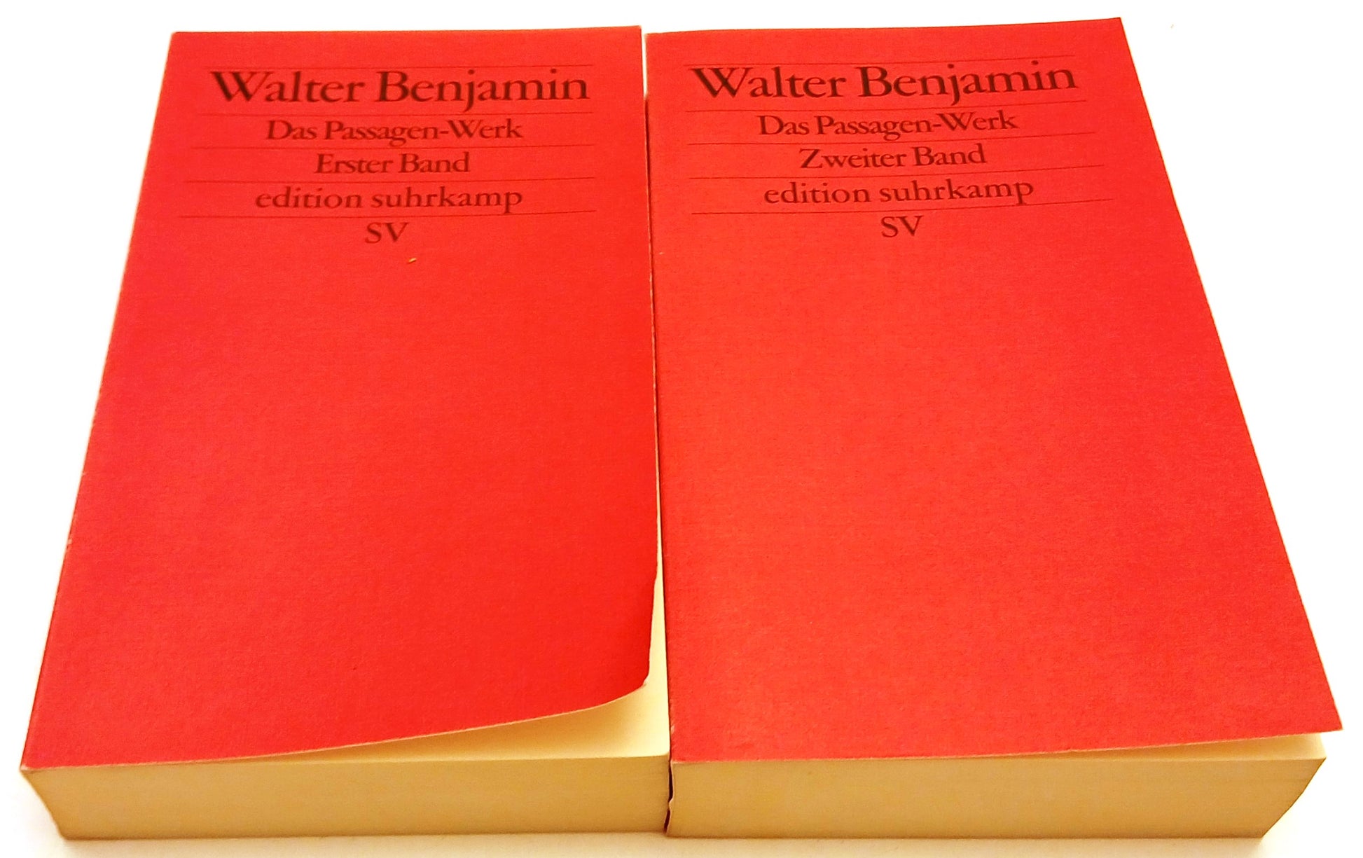 Das Passagen-Werk 2 volumi Zweiter Erster Band- Walter Benjamin- Suhrkamp-ZFS110