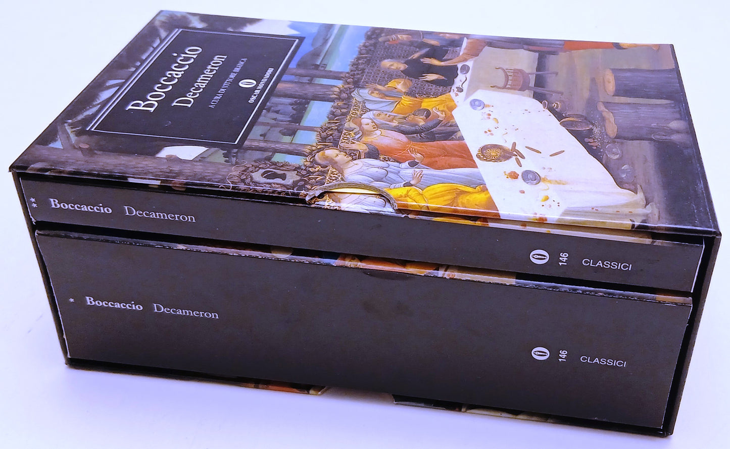 LN- DECAMERON COFANETTO 2 VOLUMI - BOCCACCIO - OSCAR CLASSICI MONDADORI - B- XFS